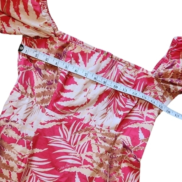 CARA CARA MONTAUK‎ RED PALMS DRESS S - Picture 7 of 10